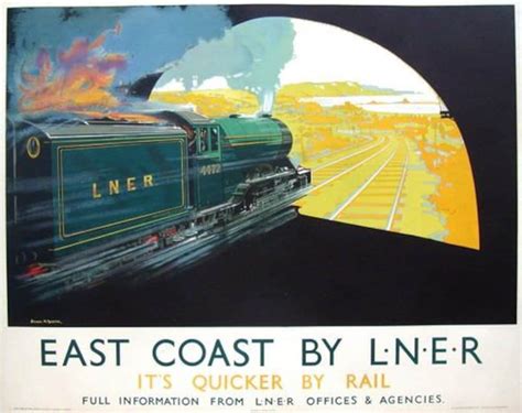 Vintage LNER East Coast by LNER Railway Poster A3/A4 Print - Etsy Australia