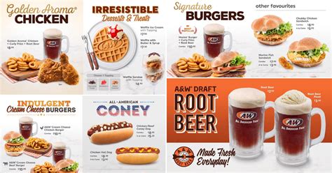 Here's the official A&W Restaurant menu so you can decide what to order when queueing | Great ...