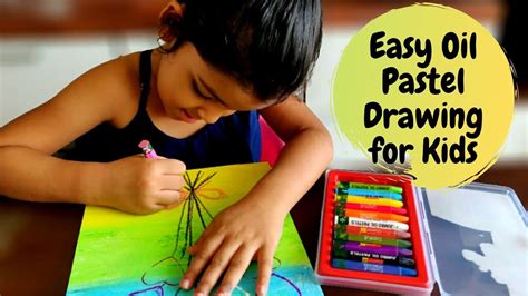 Easy Oil Pastel Drawing for Kids | Heart Balloon Drawing | Oil Pastel ...