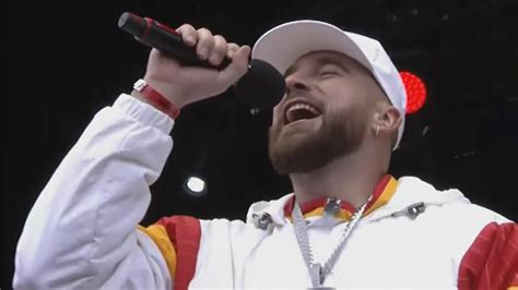 Travis Kelce Gives Fiery Speech At Chiefs Rally, 'Let's Run This S*** Back'