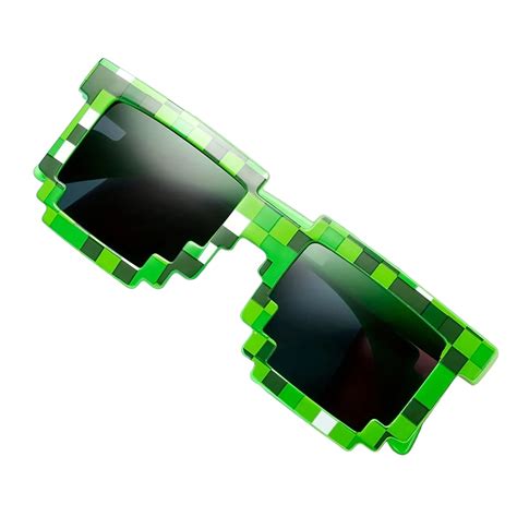 Minecraft Video Game Green Creeper Mosaic Party UV Protection ...