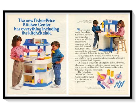 Fisher-price Kitchen Center Play Set Print Ad Vintage 1993 - Etsy