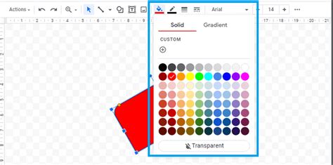 How to draw a shape on Google Docs