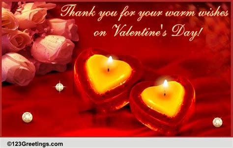 Valentine's Day Thank You Wish... Free Thank You eCards, Greeting Cards | 123 Greetings