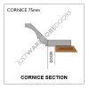 CORNICE (75mm x 3000mm) IKEA | Just Wardrobe Doors