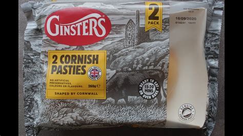 Ginsters CORNISH PASTY Taste Test Review - YouTube