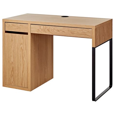MICKE desk, oak effect, 105x50 cm (413/8x195/8") - IKEA