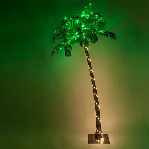 Wintergreen Lighting Multi-Function Lighted Palm Tree with 160 LED ...