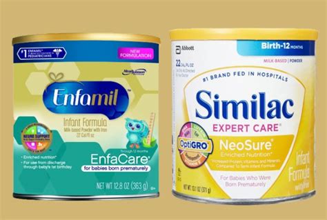 Enfamil vs Similac Infant Formula Supplementation Reviews