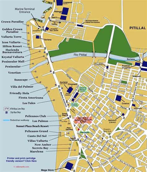 Map of Puerto Vallarta's Hotel Zone. | Puerto vallarta, Puerto vallarta hotels, Vallarta