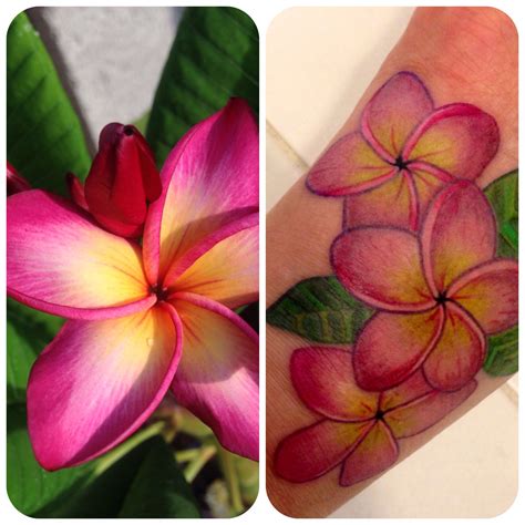 Plumeria tattoo | Plumeria tattoo, Hawaiian flower tattoos, Plumeria flower tattoos