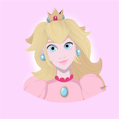 Princess Peach/mario/super Mario Bros/nintendo/video Game Character - Etsy