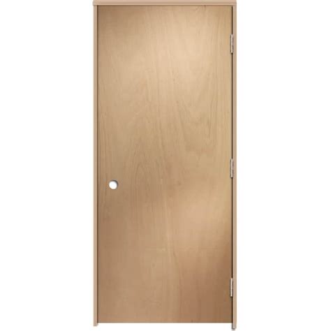 ReliaBilt Unfinished Flush Hollow Core Wood Lauan Pre-Hung Door (Common ...