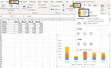 How to Show Percentages in Stacked Column Chart in Excel? - GeeksforGeeks