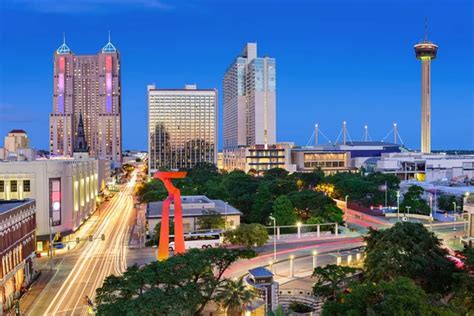 ᐈ San antonio skyline at night stock pictures, Royalty Free san antonio ...