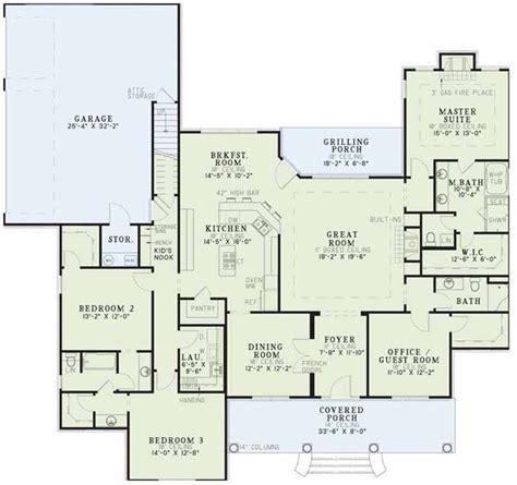 5 Bedroom House Plans Under 2000 Square Feet - House Plans