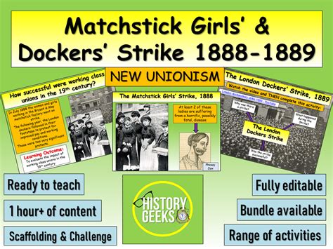 Matchstick Girls' & Dockers' Strike | Teaching Resources