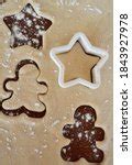 Cookie patterns cut into dough image - Free stock photo - Public Domain ...