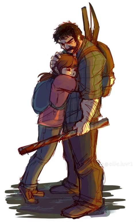 The Last Of Us Fan art TLOU Wallpaper Ellie Williams Joel Miller Edge ...