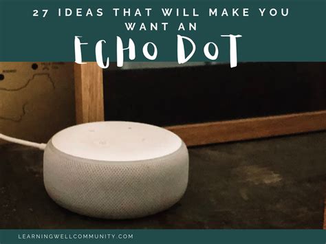 27 Ideas That Will Make You Want an Echo Dot - Living Well + Learning Well