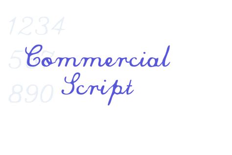 Commercial Script - Font Free Download