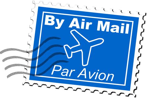 Clipart - Air Mail Postage Stamp