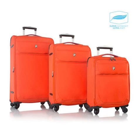 Heys America Luggage Argus 3 pc Set Suitcase Spinner Electric Orange Softside #Heys Luggage Sale ...