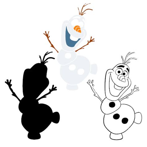 Olaf Silhouette at GetDrawings | Free download