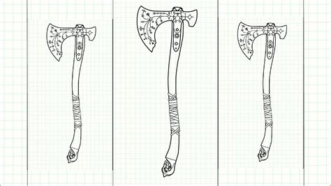 How to Draw the Leviathan Axe From God Of War / Easy Drawing Tutorials ...