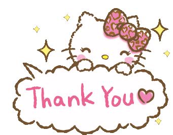 Hello Kitty Thank You Sticker - Hello Kitty Thank You Thanks - Discover & Share GIFs