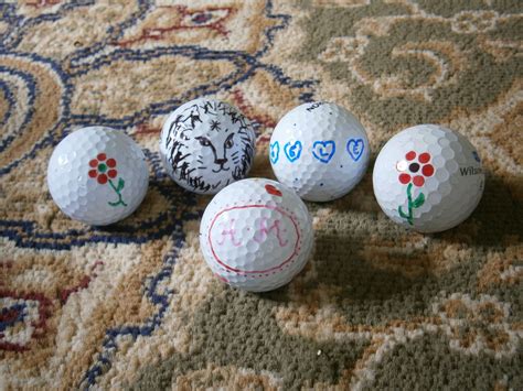 Creative Golf Ball Markings