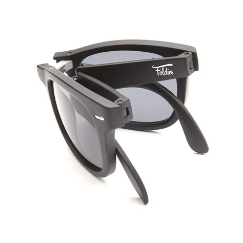 Sunglasses // Matte Black + Black Lens - Foldies - Touch of Modern