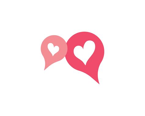 Love heart logo and template 596733 Vector Art at Vecteezy