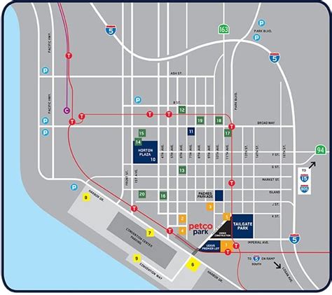 petco park parking map - Stadium Parking Guides