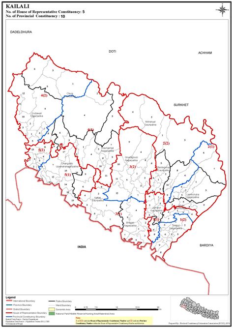 Constituency Map of Kailali District of Nepal – Nepal Archives