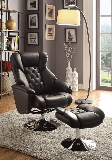 Homelegance Swivel Recliner With Ottoman Set - USA Furniture Warehouse