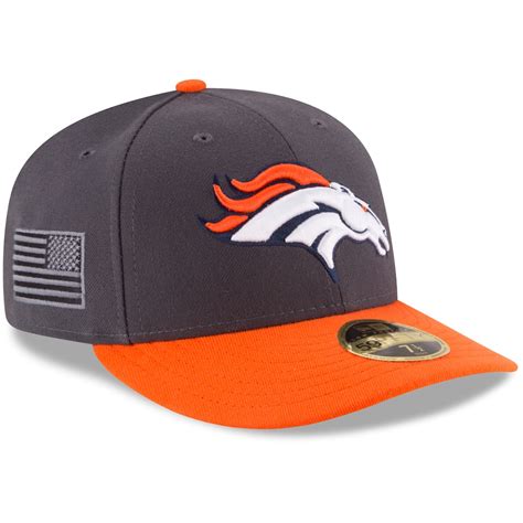 New Era Denver Broncos Graphite Crafted In America Low Profile 59FIFTY ...