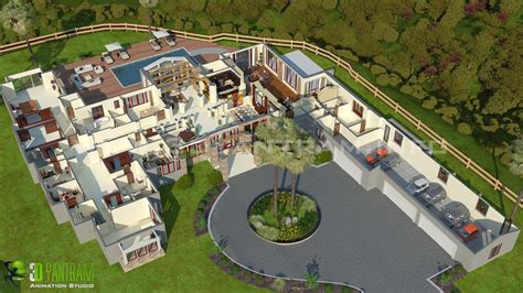 Diseño de planos de planta 3D para Hotel & Resort Architectural Design Studio, Architectural ...