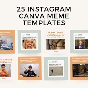 25 Instagram Meme Canva Templates, Funny Business Templates - Etsy