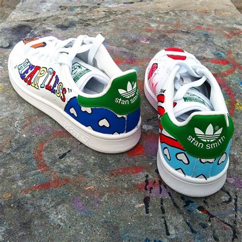 Adidas Originals Stan Smith Customs | Adidas shoes women, Custom shoes ...