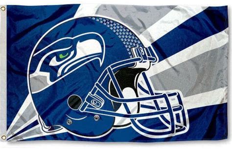 Seattle Seahawks Flag 3x5 Helmet Logo | Seattle seahawks decorations ...