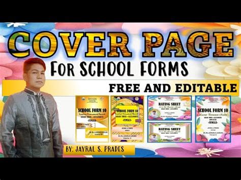 FORM FRONT COVERS | EDITABLE | FREE SOFT COPY | SIR JAYRAL | WITH RPMS COVER PAGE #SchoolForms ...