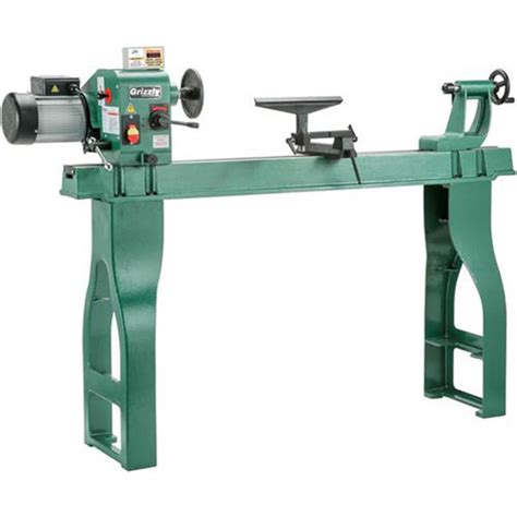 Grizzly G0462 110V 16 Inch x 46 Inch Wood Lathe with DRO — Factory Authorized Outlet