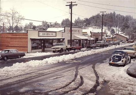 Snow on the Road Julian, CA