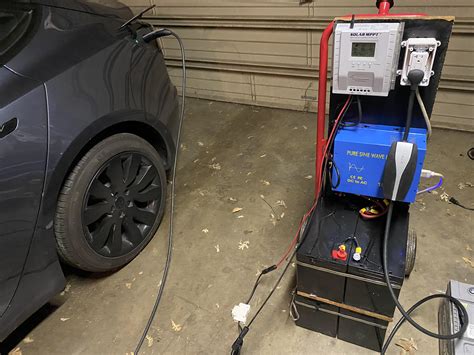 I built a solar Tesla charger for $1200. Info in comments : teslamotors