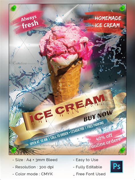 Ice Cream Flyer Template - 41+ Free & Premium Download