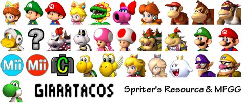 Download Mario Kart Wii game Sprites