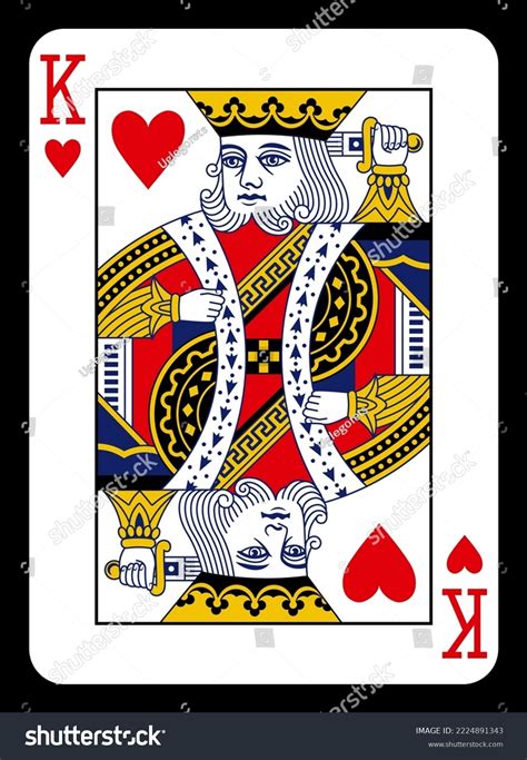 King Hearts Playing Card Classic Design Stock Vector (Royalty Free) 2224891343 | Shutterstock