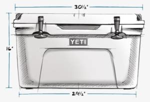 Yeti Tundra 65 Cooler - Yeti 45 Cooler Dimensions PNG Image ...