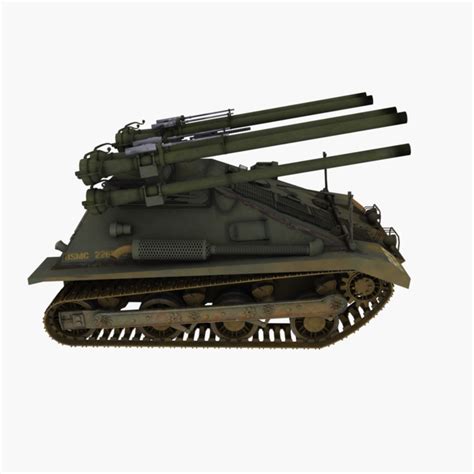 3d model m50 ontos tank